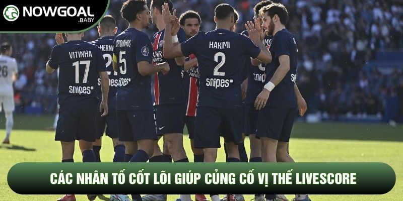 Các nhân tố cốt lõi giúp củng cố vị thế Livescore